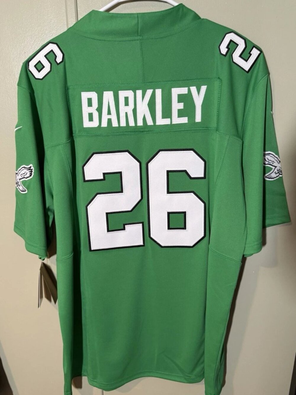 Saquon Barkley Kelly Green Stitched Jersey Vapor